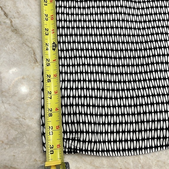 NEW Xhilaration Black White Geometric Palazzo‎ Pants High Rise Pockets Medium - Picture 4 of 9